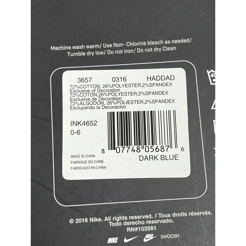 Nike Swoosh Logo Pack of 2 Newborn‎ Infant  Booties 0-6 Months Red Navy NEW
